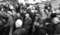 Открытие выставки "Цена Победы" в Национальном музее УР.Общий вид митинга, посвященного открытию выставки, у входа в музей. Снимок 2.