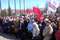 Митинг, организованный УРО КПРФ, против нового жилищного кодекса на площади у здания Госсовета УР.
              Участники митинга. Снимок 1