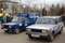 Проводы участников автопробега "Ижевск - Иркутск", посвященного 90-летию Ижевско-Воткинского восстания и 450-летию добровольного вхождения УР в состав России, на Центральной площади г. Ижевска.
              Автомобили, участвующие в пробеге. Снимок 2