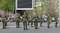 Парад военно-патриотических объединений, воинских подразделений, силовых структур, посвященный 65-й годовщине Победы в Великой Отечественной войне, на Центральной площади г. Ижевска. Показательные выступления военнослужащих. Снимок 2