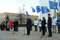 Митинг, посвященный победе политической партии "ЕДИНАЯ РОССИЯ" на выборах в Госсовет УР, на площади у здания Госсовета УР.  Выступает Председатель Госсовета УР,  руководитель регионального отделения партии Соловьев Александр Васильевич (в центре)