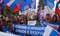 Митинг против Евромайдана в Украине, организованный представителями Удмуртской региональной организации Общероссийской общественной организации инвалидов войны в Афганистане у Монумента боевой и трудовой славы, посвящённому подвигу трудящихся Удмуртии в годы Великой Отечественной войны 1941-1945гг., в г. Ижевске. Участники митинга. Снимок 4