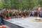 Митинг у Монумента боевой и трудовой славы, посвященный 100-летию со дня образования Пограничных войск. Возложение цветов к Вечному огню. Снимок 3